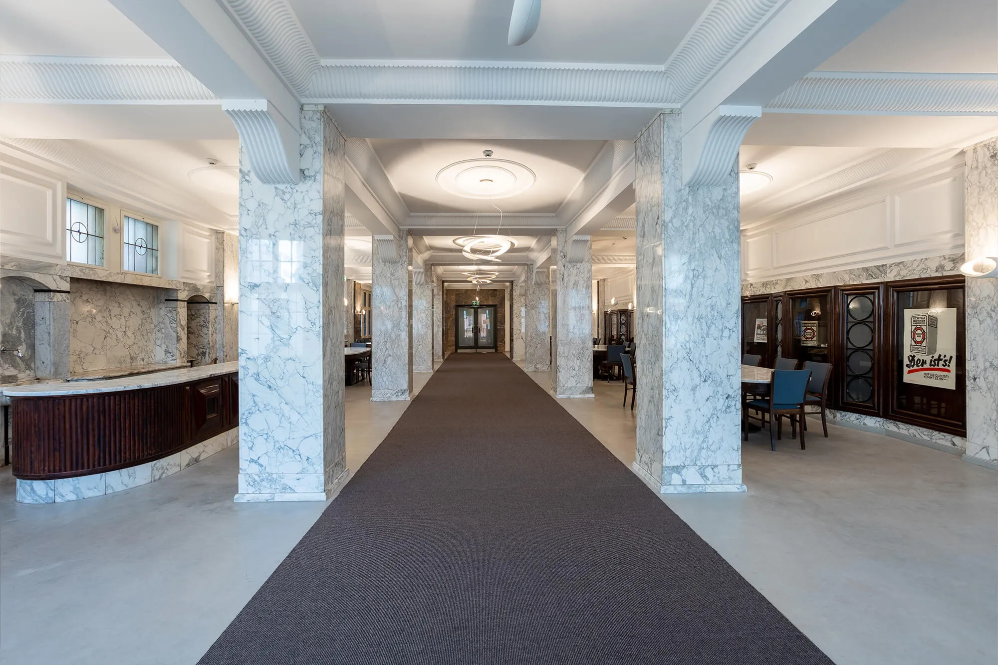 Historischer Marmorsaal im HAG‑QUARTIER